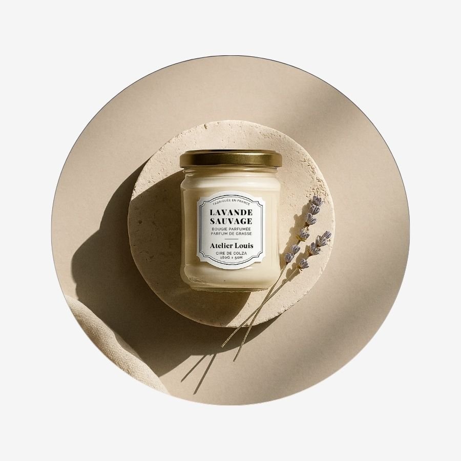 Bougie Parfumée Lavande Sauvage - ATELIER LOUIS - ALTHEA