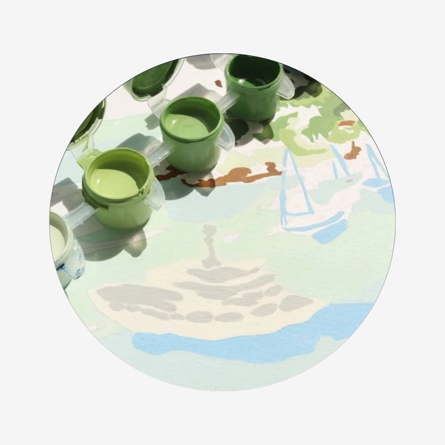 Kit Peinture au Numéro – Balade dans les Calanques - LA PETITE ÉPICERIE - ALTHEA