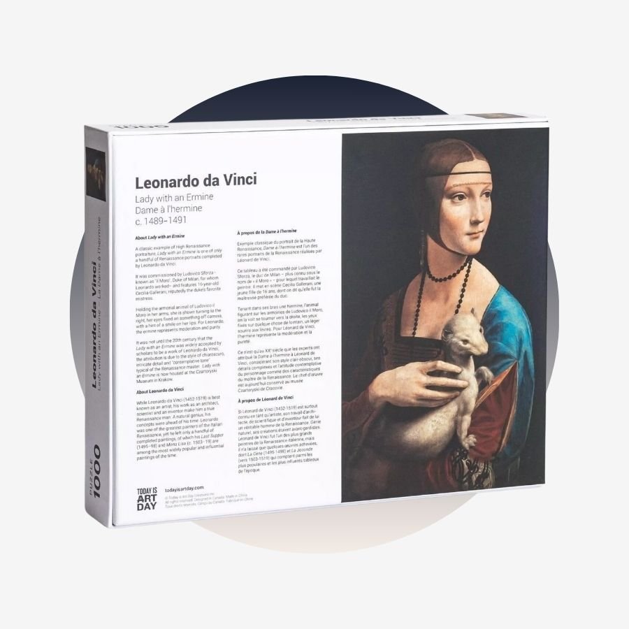 Puzzle d’art Dame à l’hermine – 1000 pièces - TODAY IS ART DAY - ALTHEA